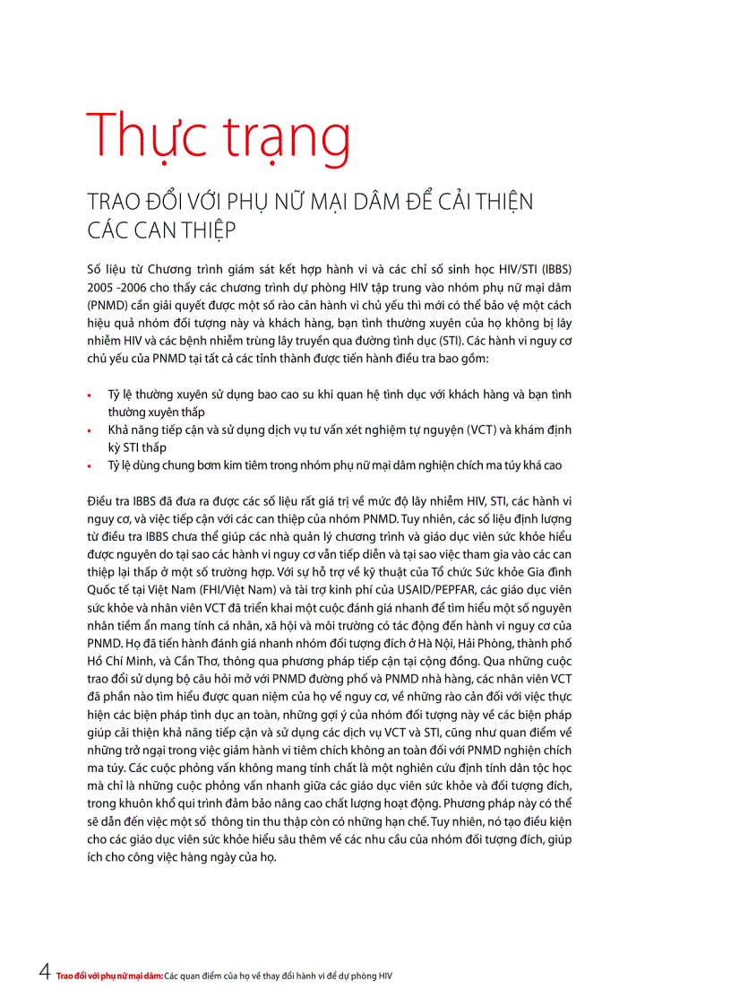 image for page Tập huấn Trao đổi với phụ nữ mại dâm về phòng chống HIV