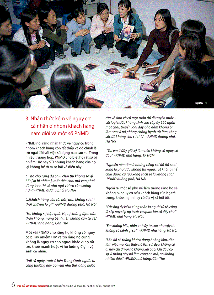 image for page Tập huấn Trao đổi với phụ nữ mại dâm về phòng chống HIV