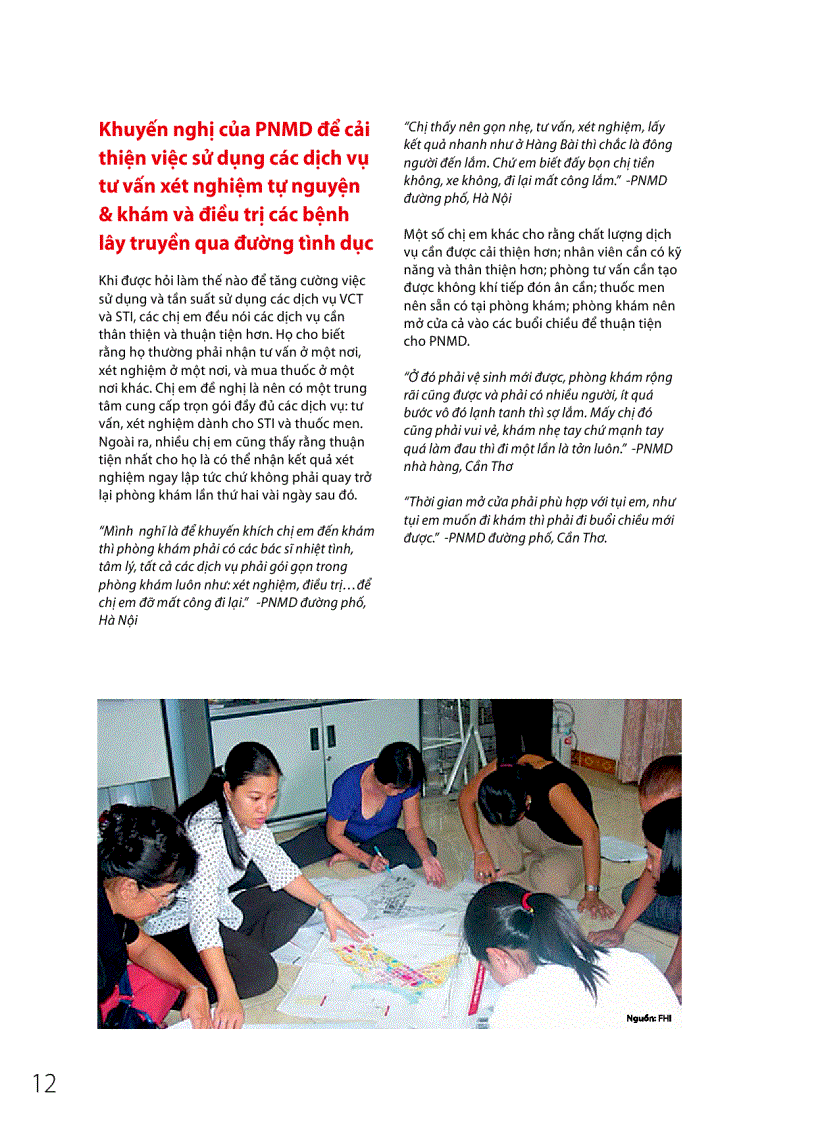 image for page Tập huấn Trao đổi với phụ nữ mại dâm về phòng chống HIV