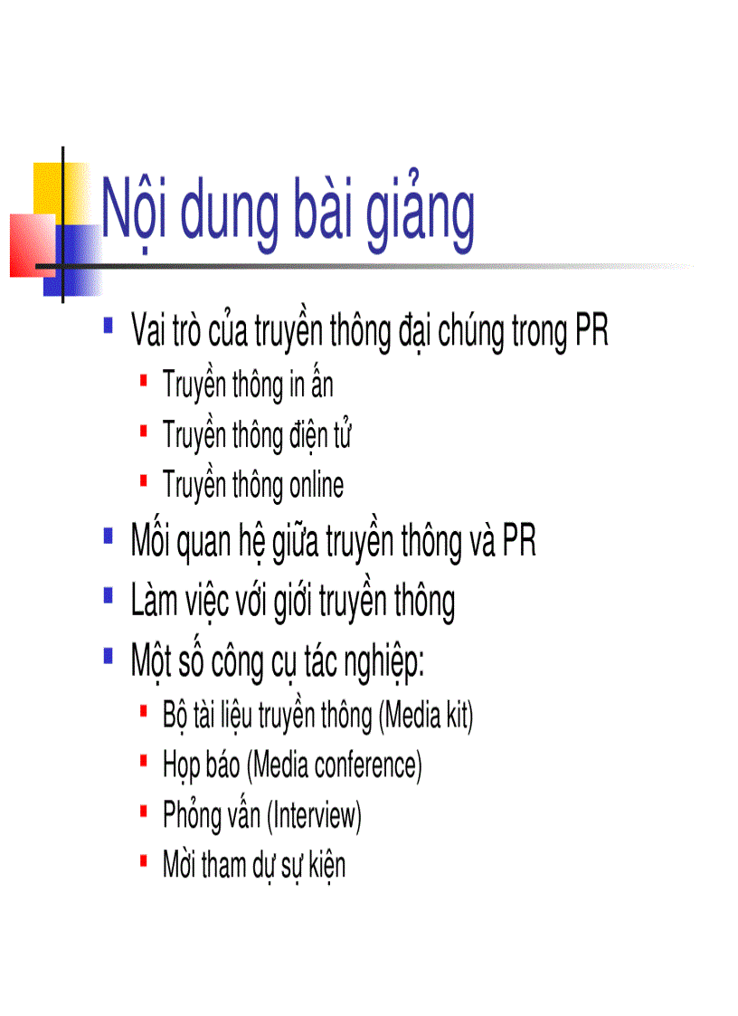 image for page Quan hệ Truyền thông