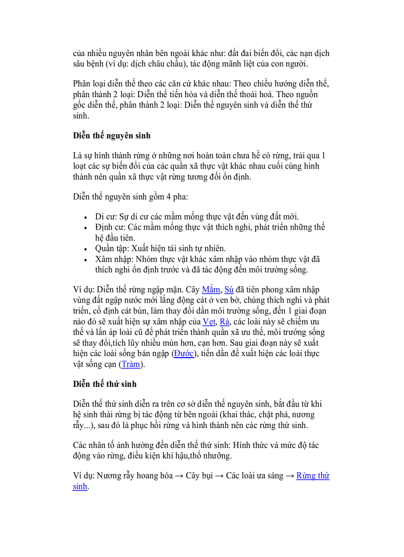 image for page Tổng quan về rừng