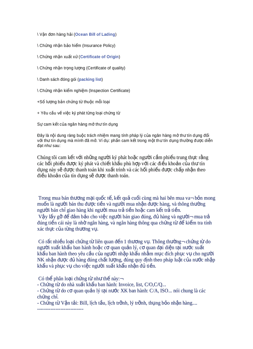 image for page Nội dung thư tín dụng