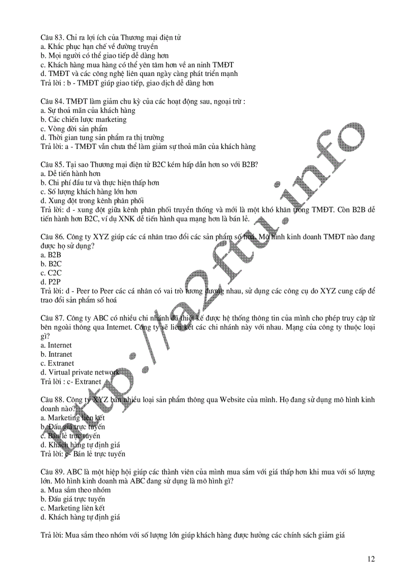 image for page C&#226;u hỏi trắc nghiệm Thương mại điện tử c&#243; đ&#225;p &#225;n