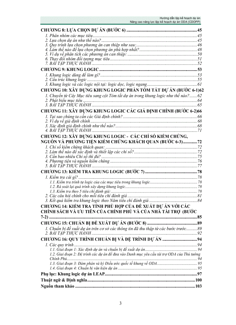 image for page Lập kế hoạch dự án ODA