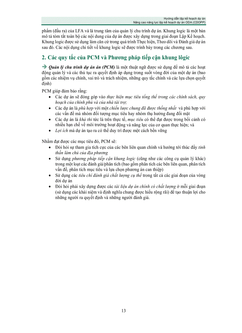 image for page Lập kế hoạch dự án ODA