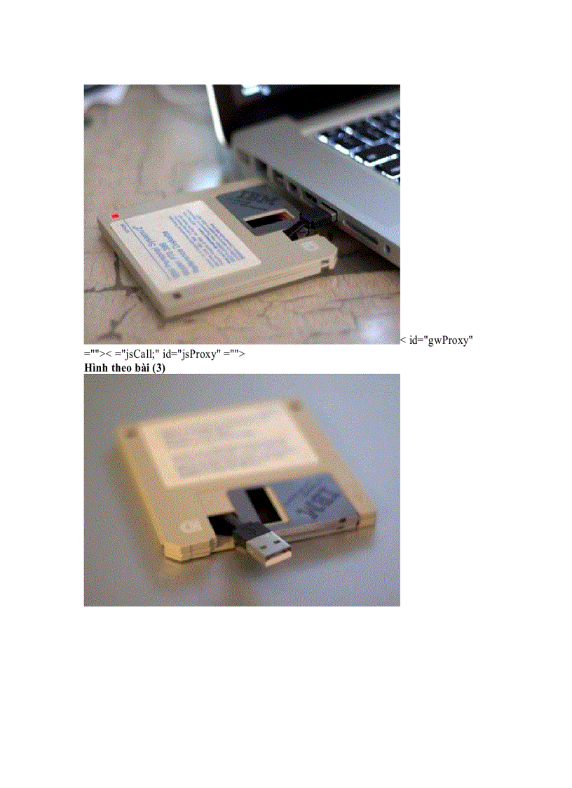 image for page Biến đĩa mềm đồ cổ thành thẻ lưu trữ USB