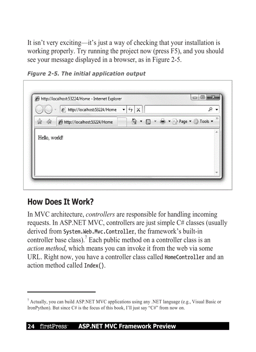 image for page ASP NET MVC Framework Preview