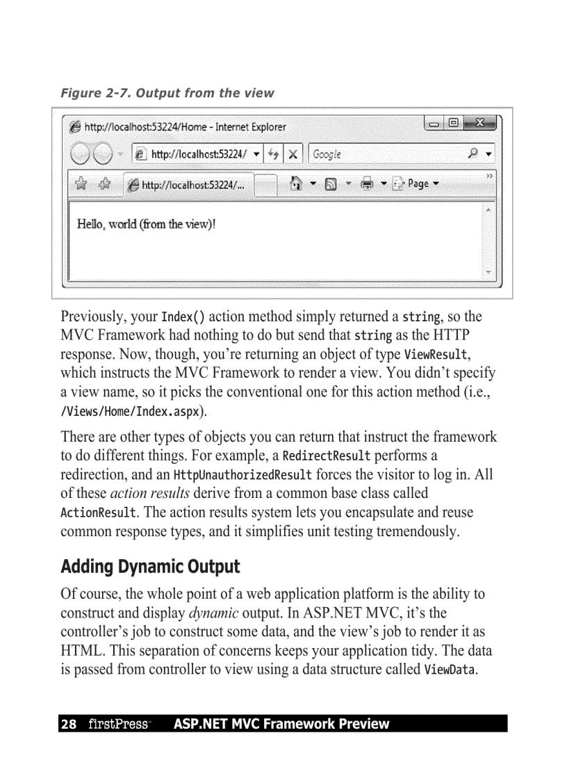 image for page ASP NET MVC Framework Preview