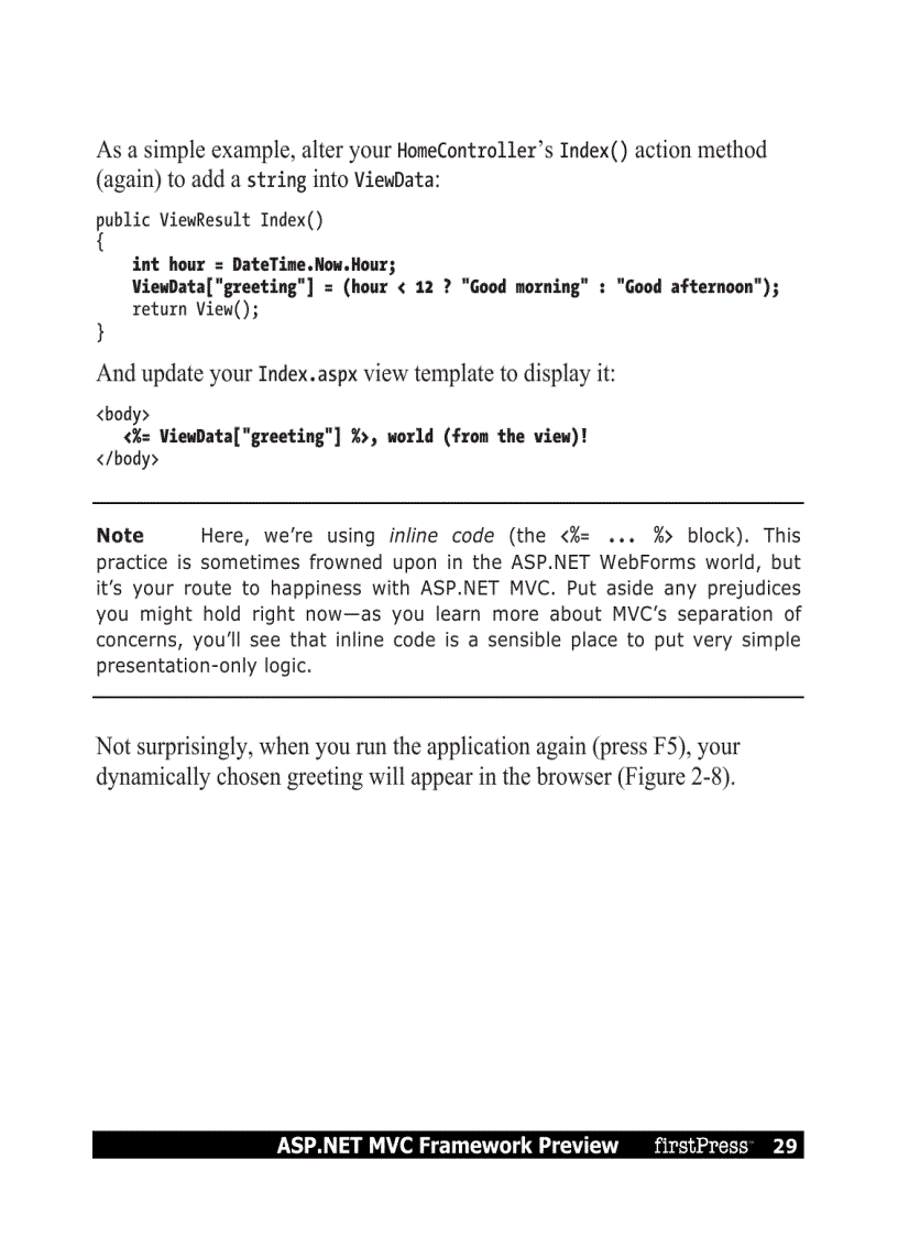 image for page ASP NET MVC Framework Preview