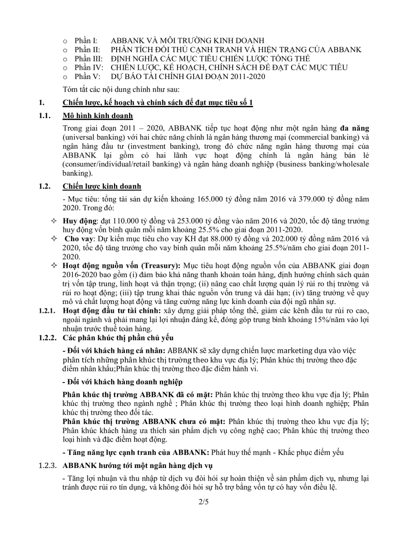 image for page Tóm tắt chiến lược phát triển ngân hàng an bình giai đoạn 2011 2020