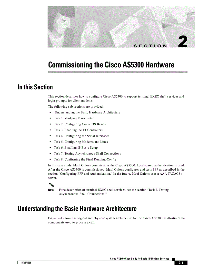 image for page Cisco AS5x00 Case Study for Basic IP modem Services