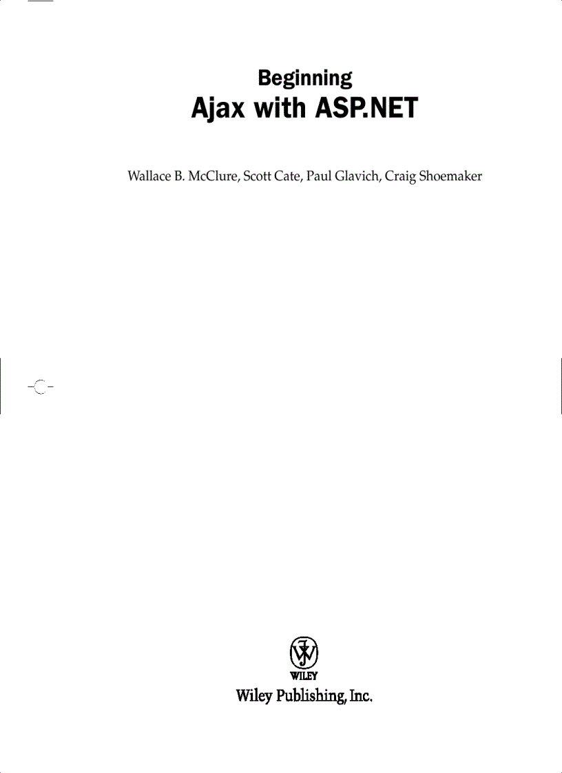 Beginning Ajax with ASP NET