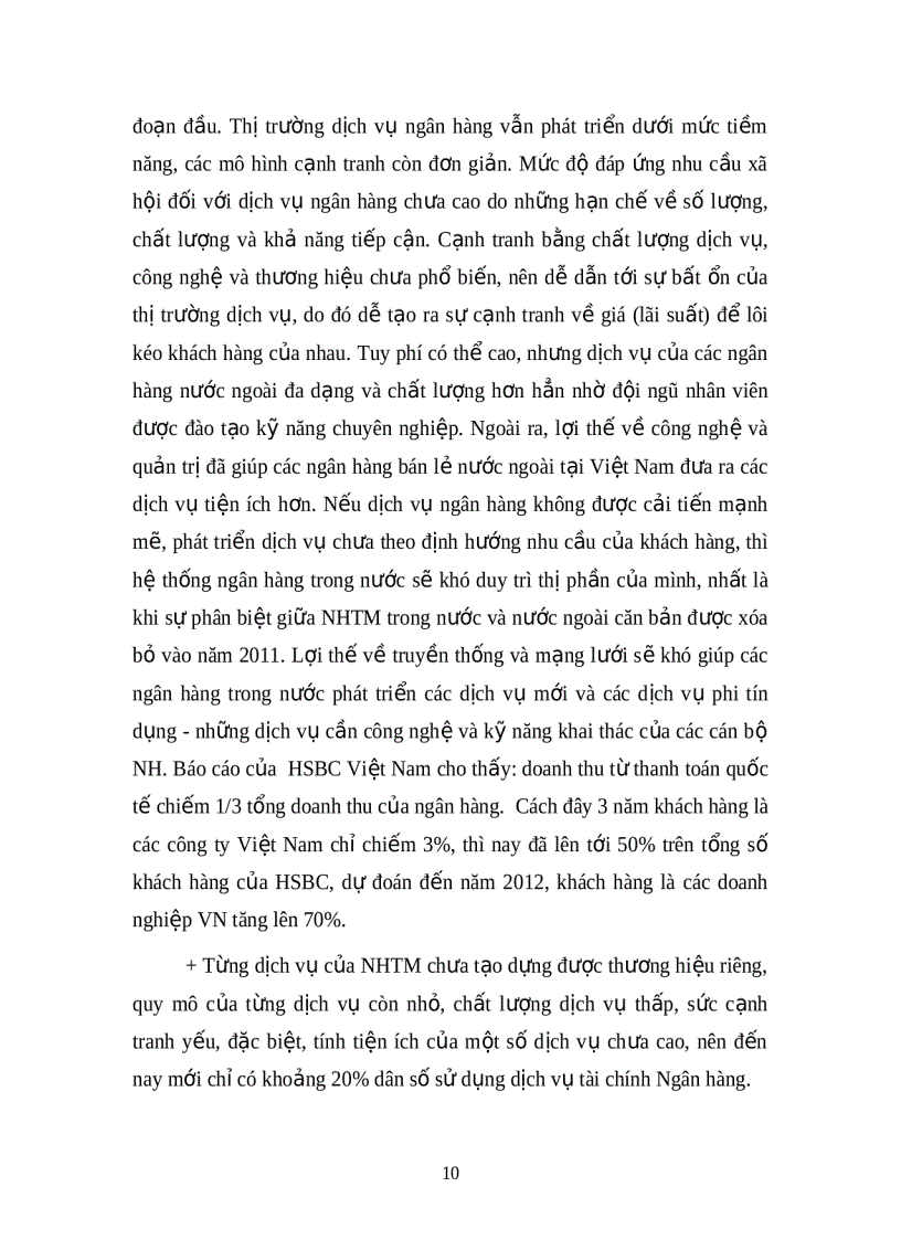 image for page Hoạt động kinh doanh dịch vụ của các ngân hàng thương mại Quá trình hoàn thiện và phát triển các dịch vụ của hệ thổng nhtm việt nam