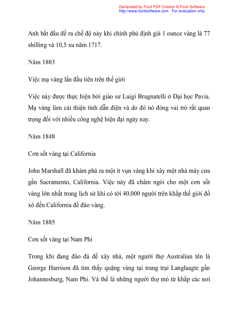 image for page Lịch sử vàng thế giới