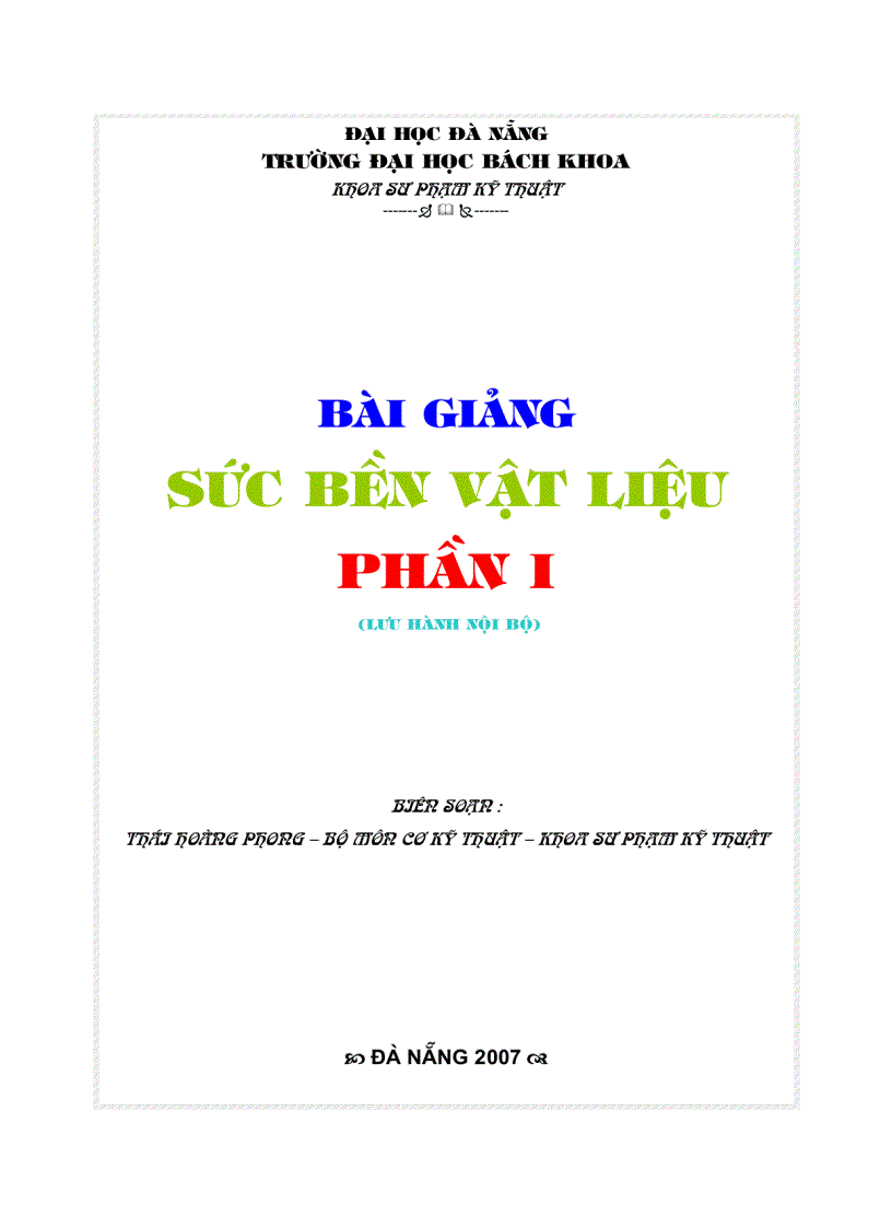 image for page Tài liệu sức bền vật liệu 1