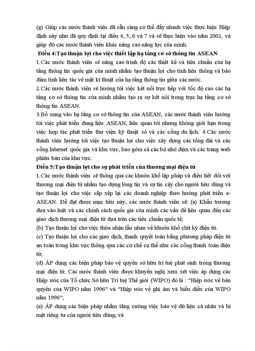 image for page Hiệp định khung e asean lời mở đầu