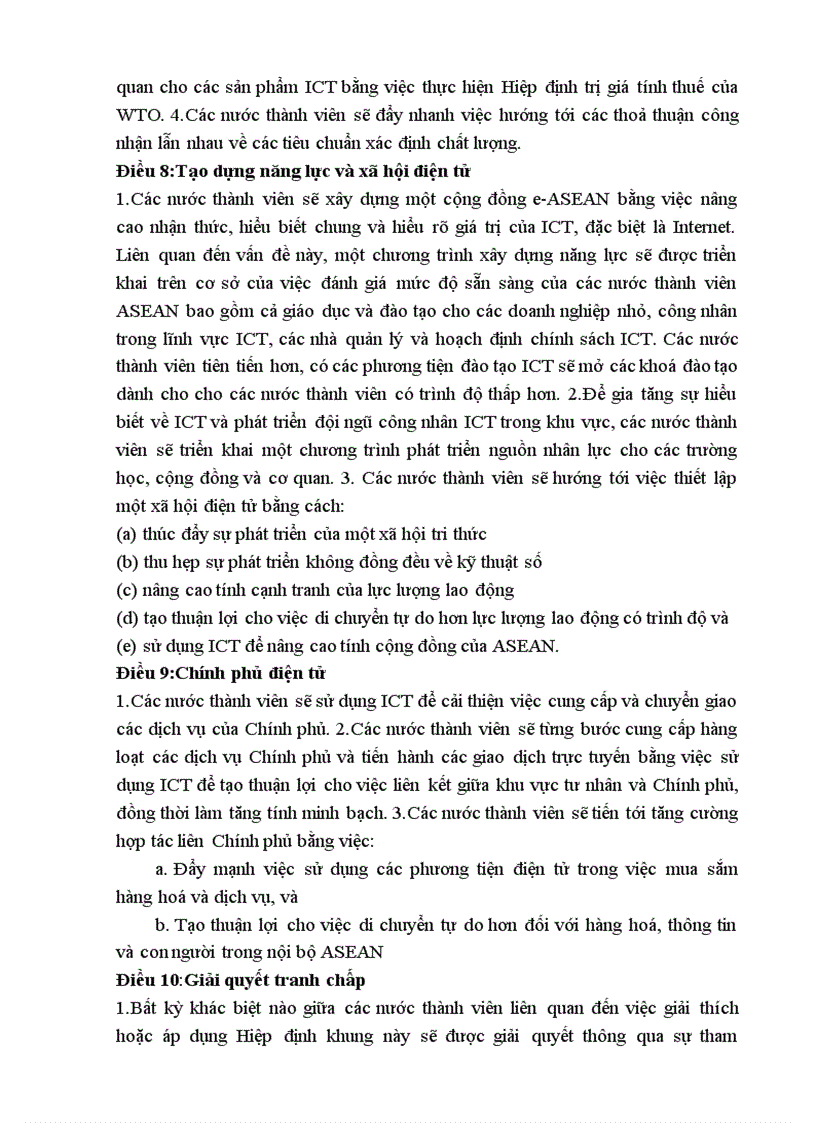 image for page Hiệp định khung e asean lời mở đầu