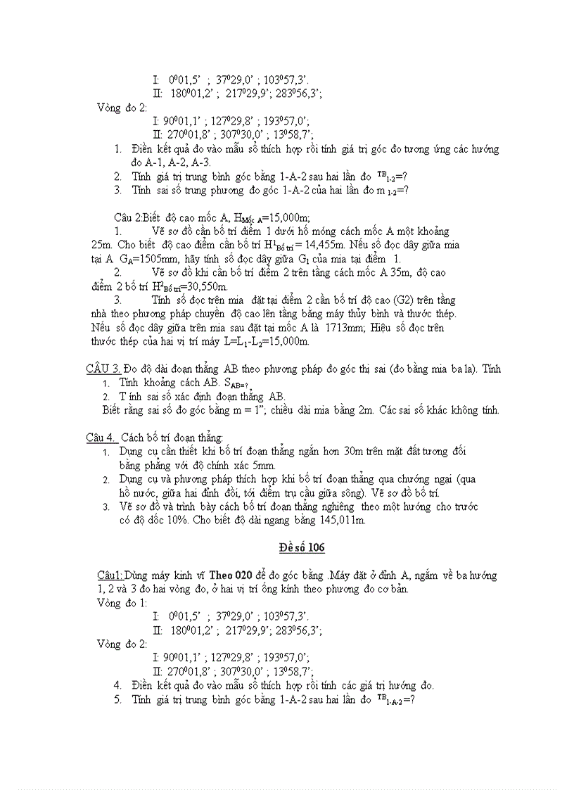 image for page Câu hỏi ôn thi trắc địa ĐHXD