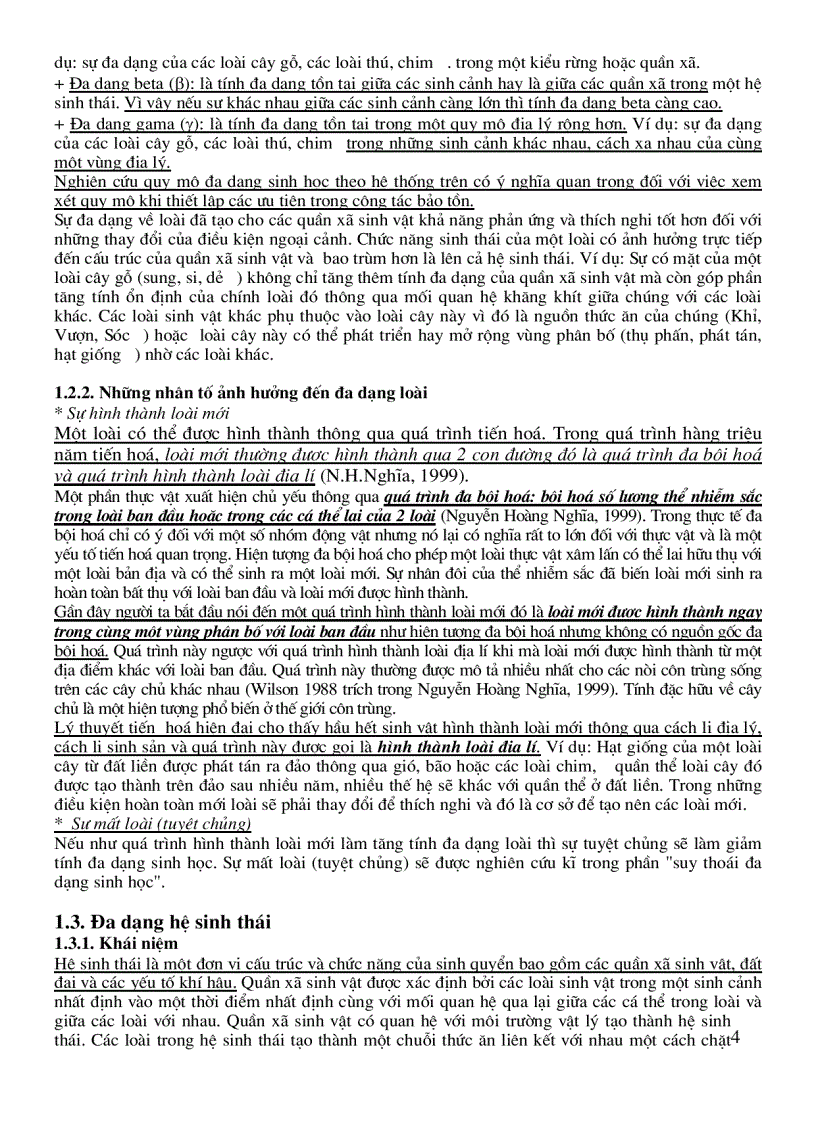 image for page Tổng Quan Về Đa Dạng Sinh Học