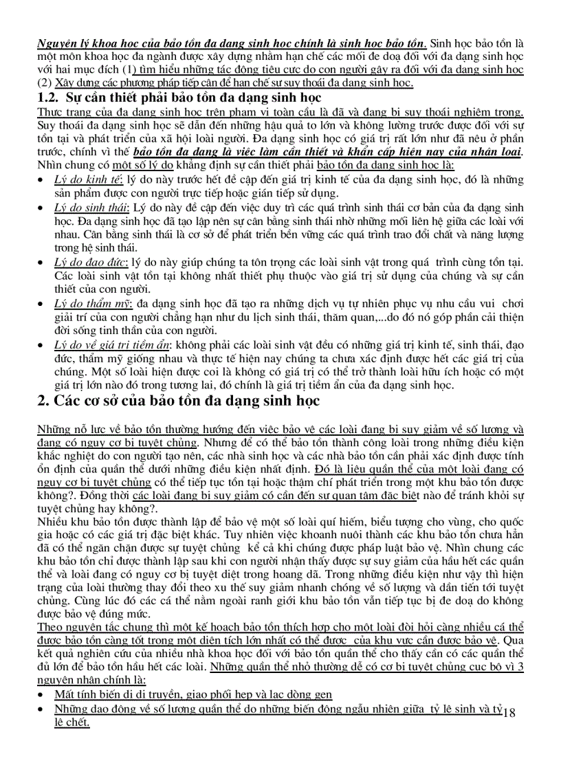 image for page Tổng Quan Về Bảo Tồn Đa Dạng Sinh Học