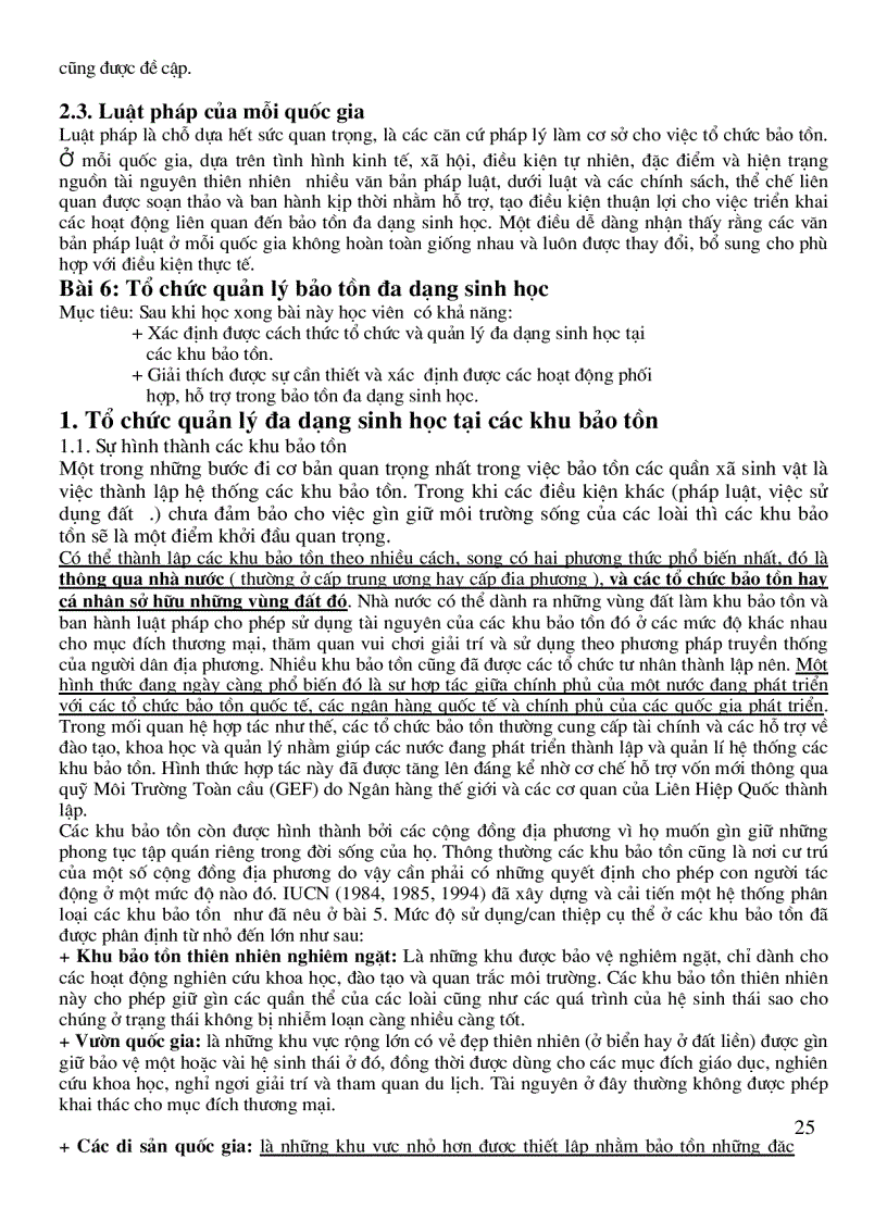 image for page Tổng Quan Về Bảo Tồn Đa Dạng Sinh Học