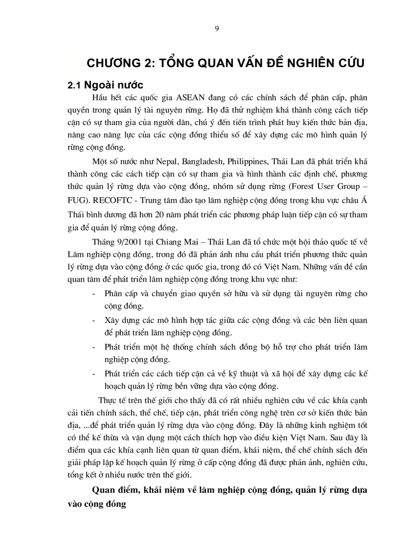 image for page Tổng quan vấn đề nghiên cứu Rừng