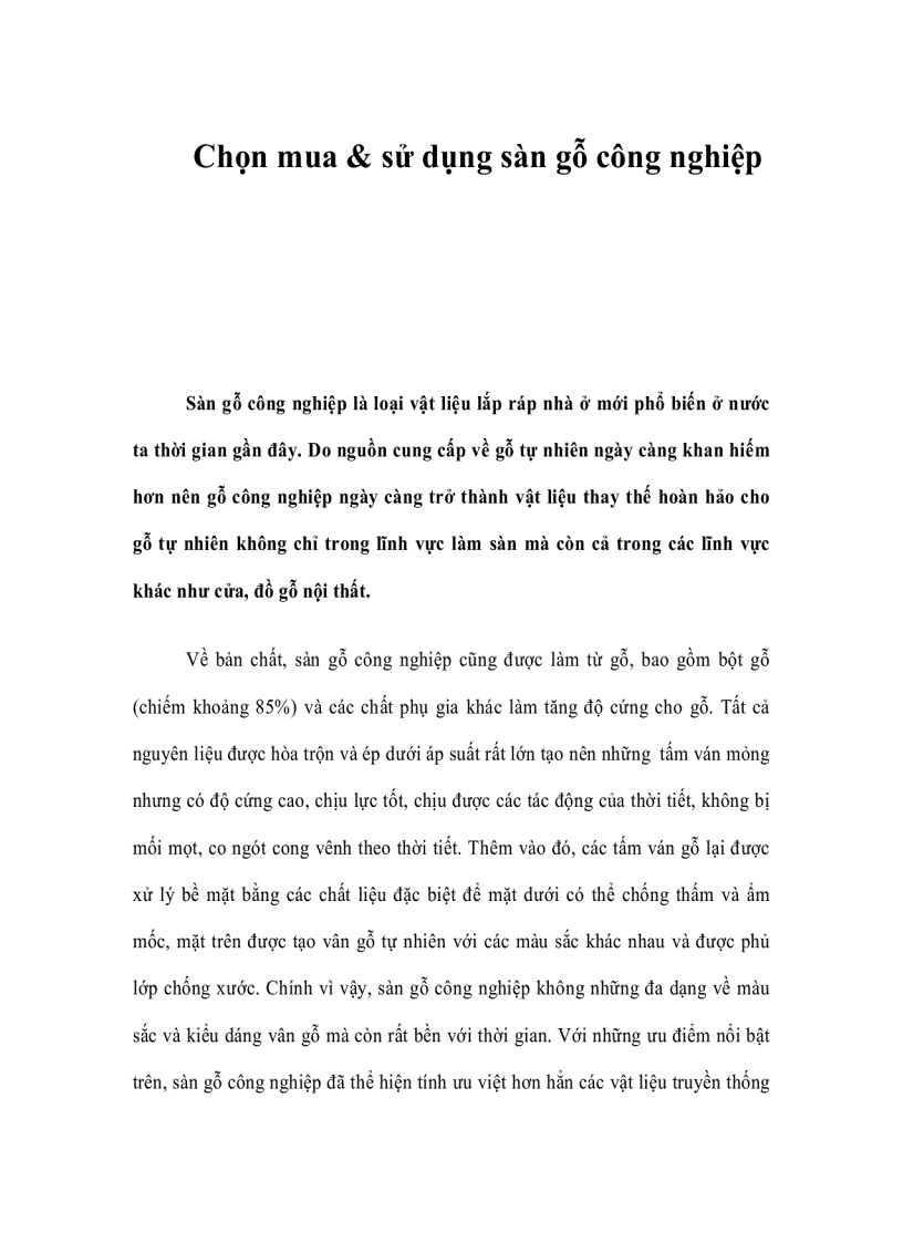 image for page Chọn mua sử dụng sàn gỗ công nghiệp