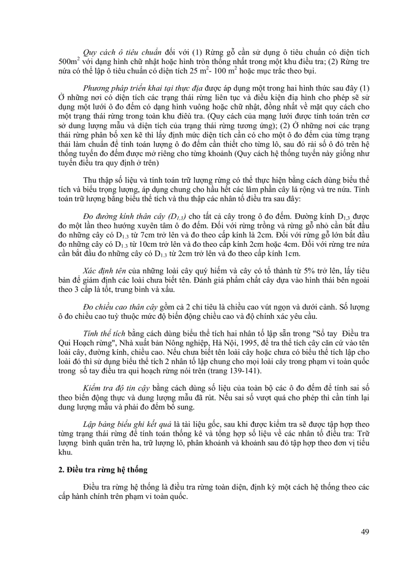 image for page Các Hệ Thống Điều Tra Rừng Áp Dụng Ở Việt Nam