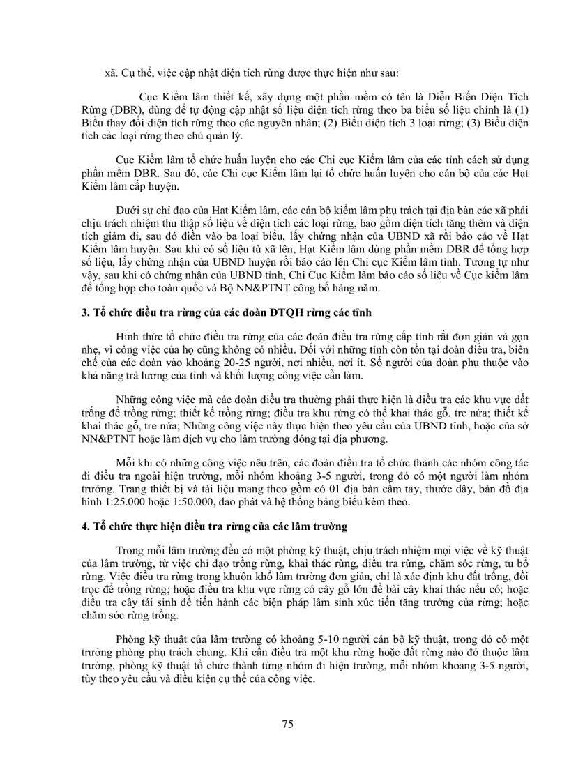 image for page Tổ Chức Thực Hiện Điều Tra Rừng