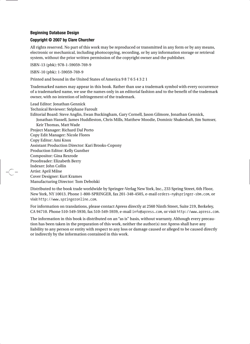 image for page Beginning Database Design From Novice to Professional