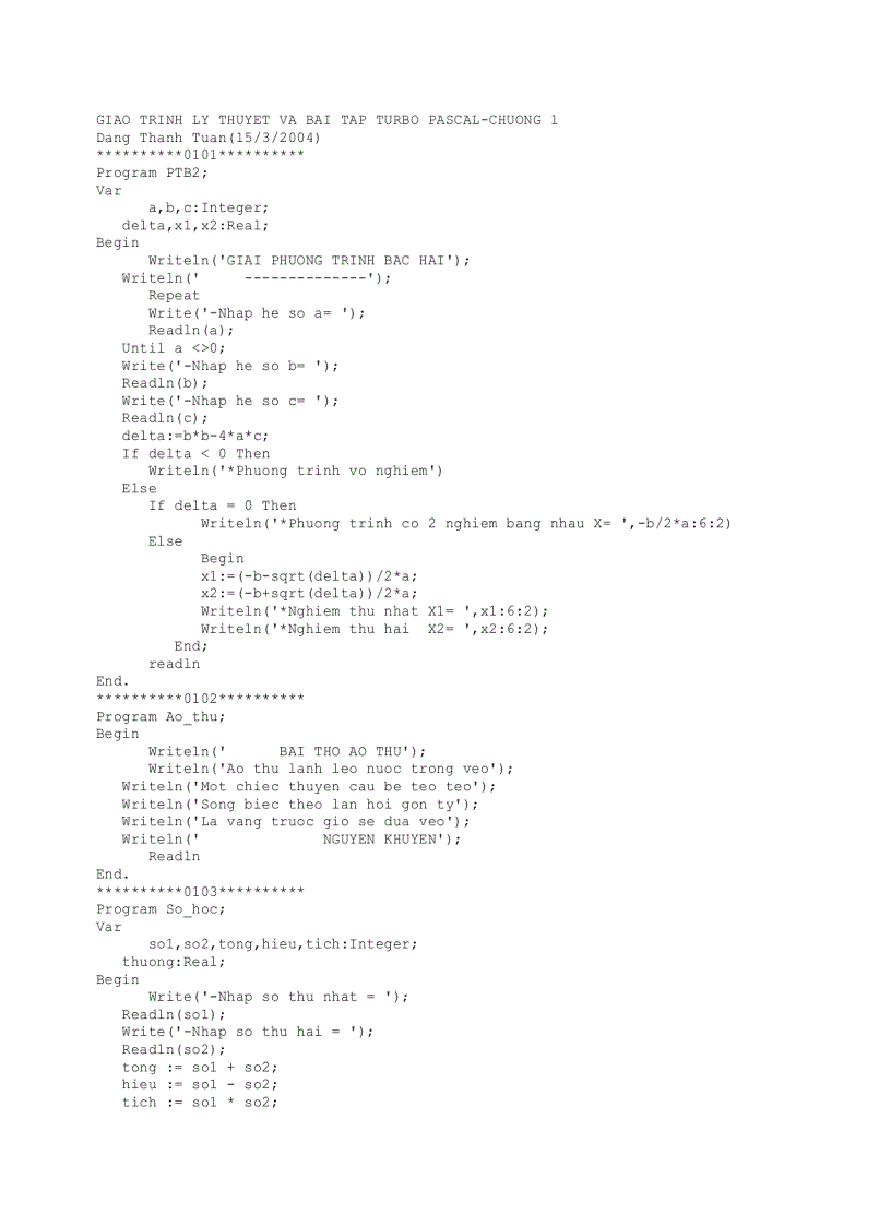 image for page Giáo trình bài tập turbo pascal