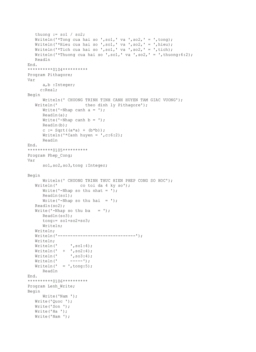 image for page Giáo trình bài tập turbo pascal