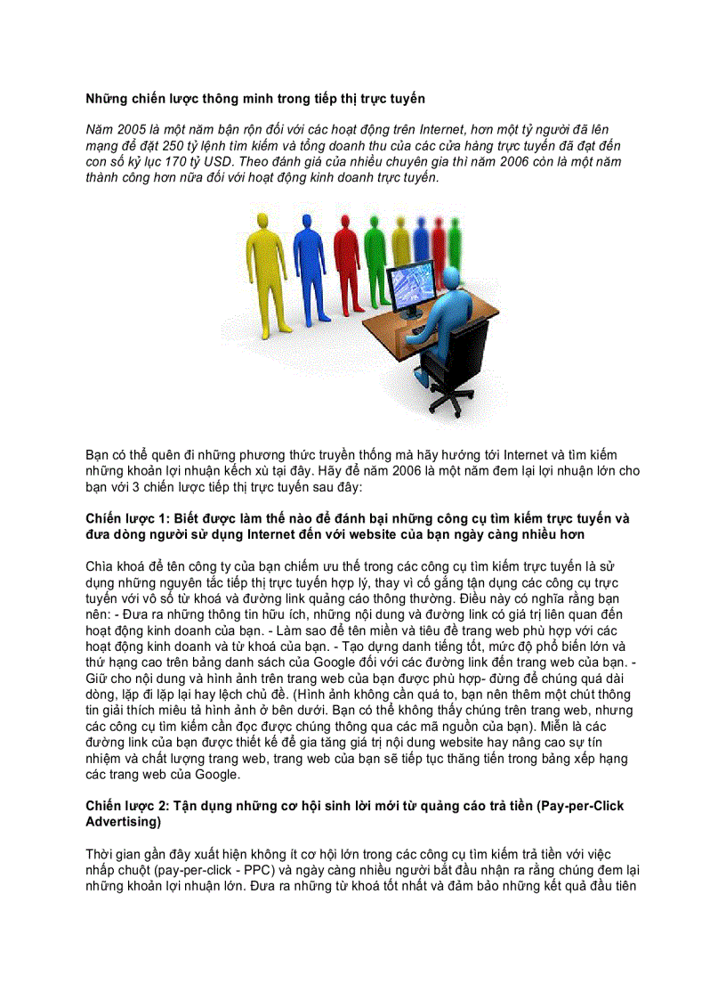image for page Những chiến lược thông minh trong tiếp thị trực tuyến