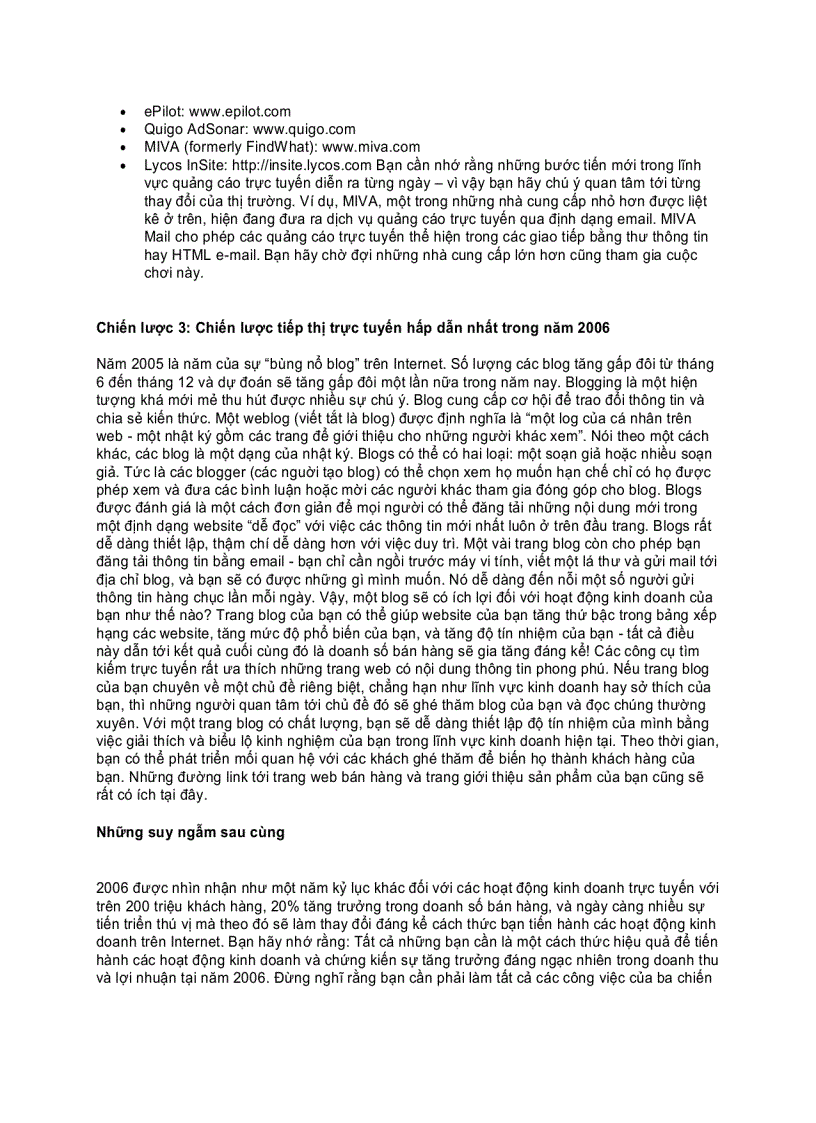 image for page Những chiến lược thông minh trong tiếp thị trực tuyến