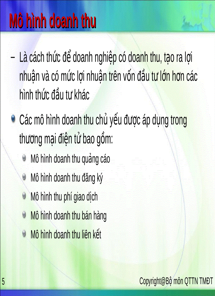 image for page Mô hình kinh doanh trong thương mại điện tử