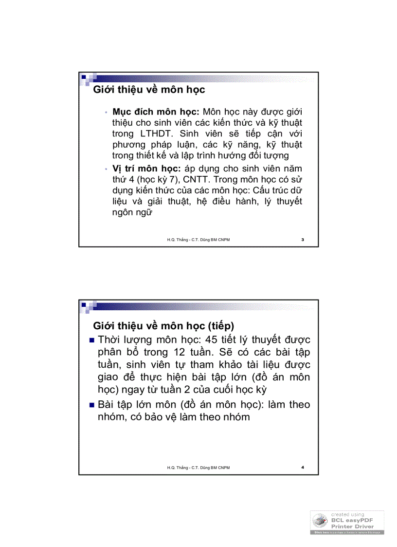 image for page Slide lập trình hướng dối tượng 1