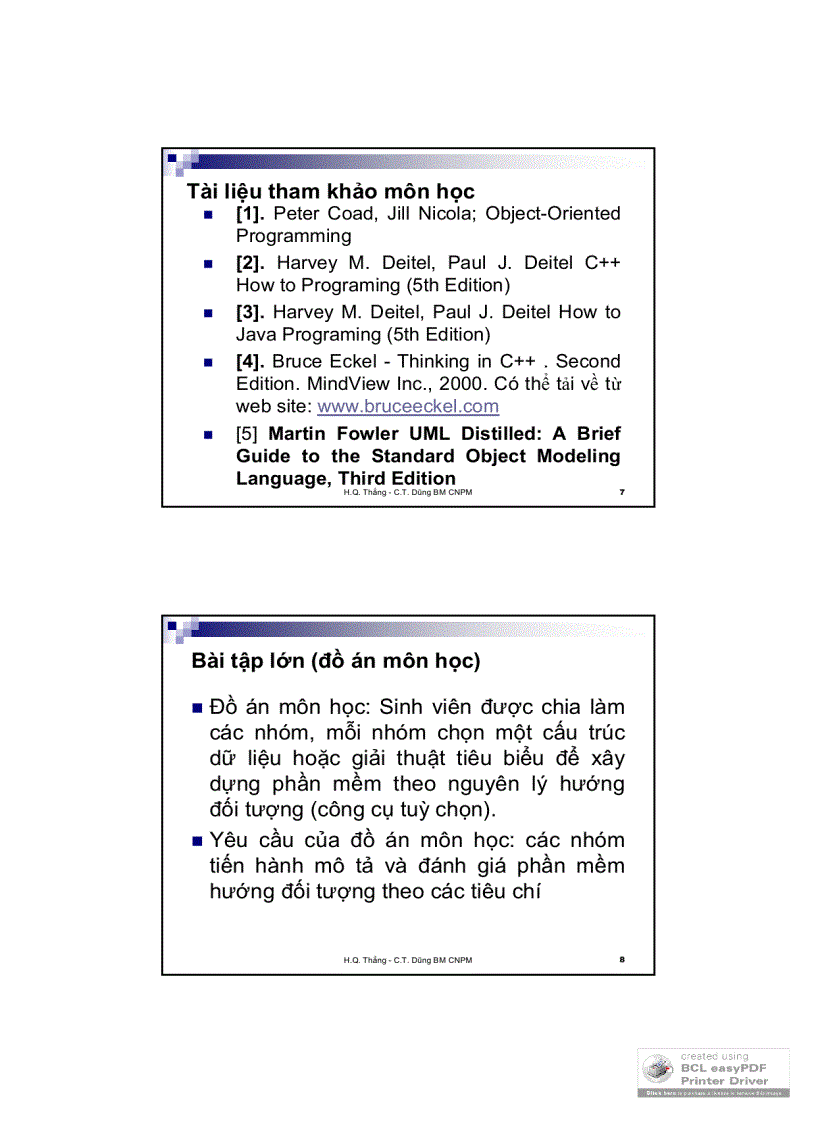 image for page Slide lập trình hướng dối tượng 1