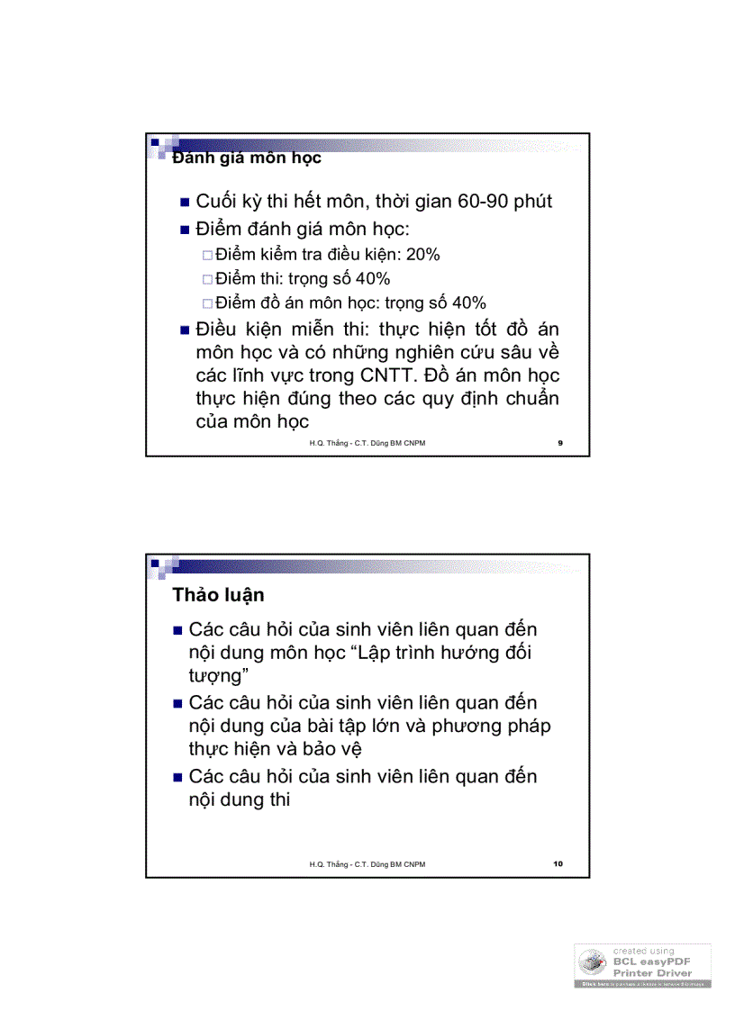 image for page Slide lập trình hướng dối tượng 1