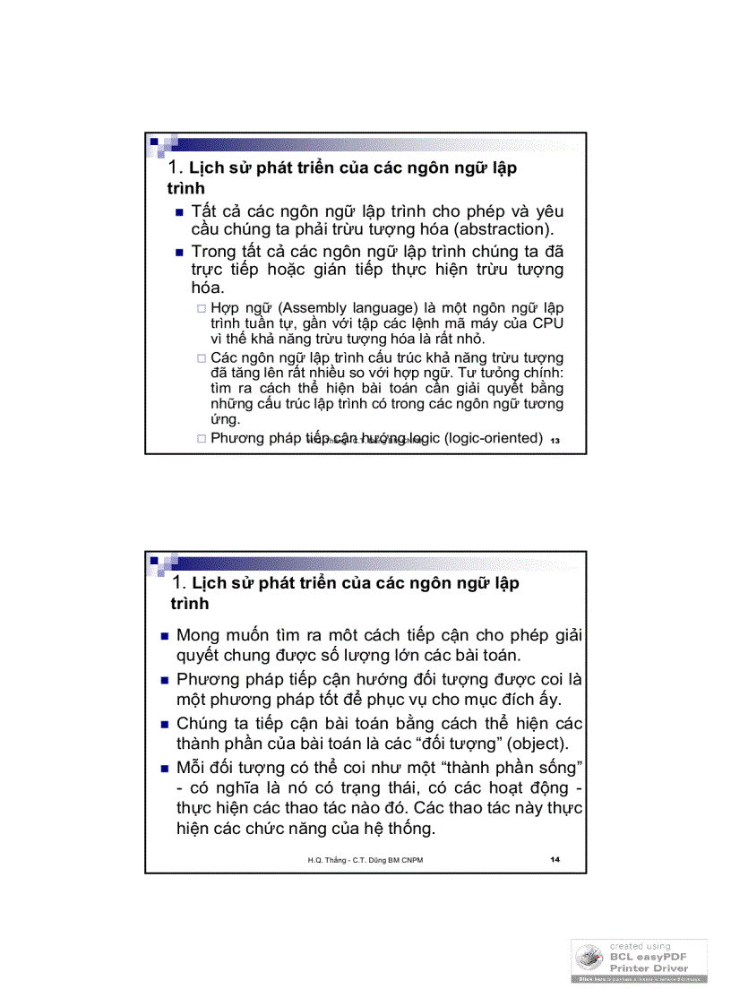 image for page Slide lập trình hướng dối tượng 1