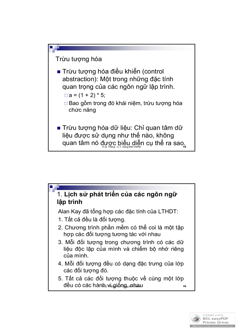 image for page Slide lập trình hướng dối tượng 1