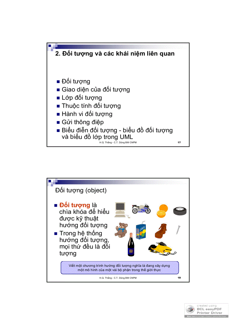 image for page Slide lập trình hướng dối tượng 1