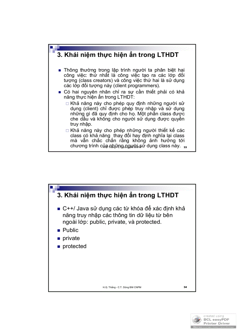 image for page Slide lập trình hướng dối tượng 1