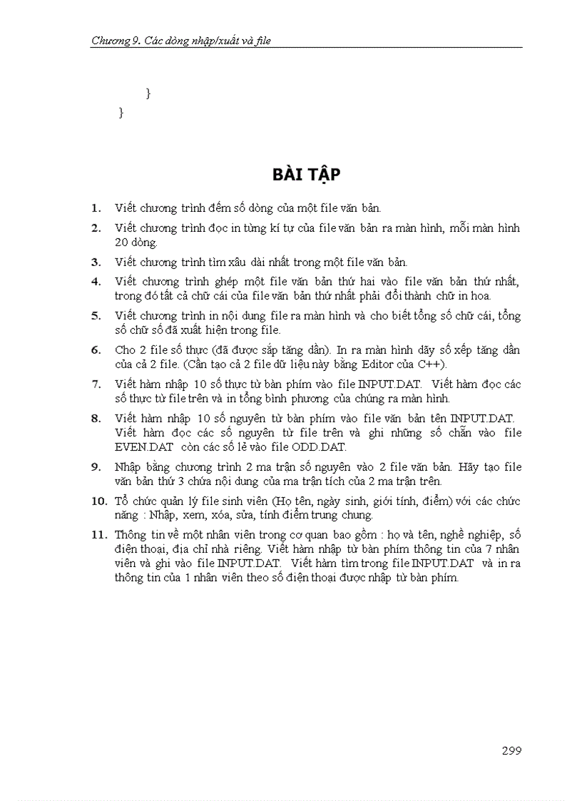 image for page Các dòng nhập xuất và file