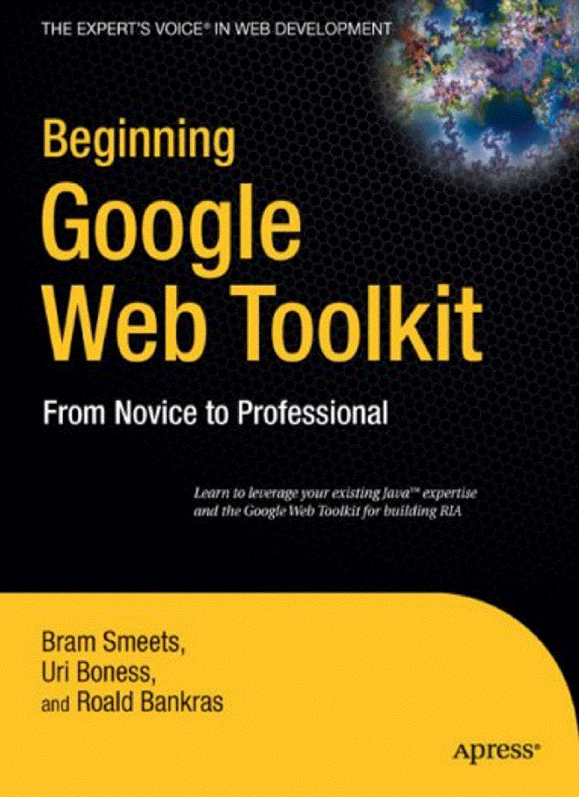 image for page Beginning Google Web Toolkit From Novice to Professional