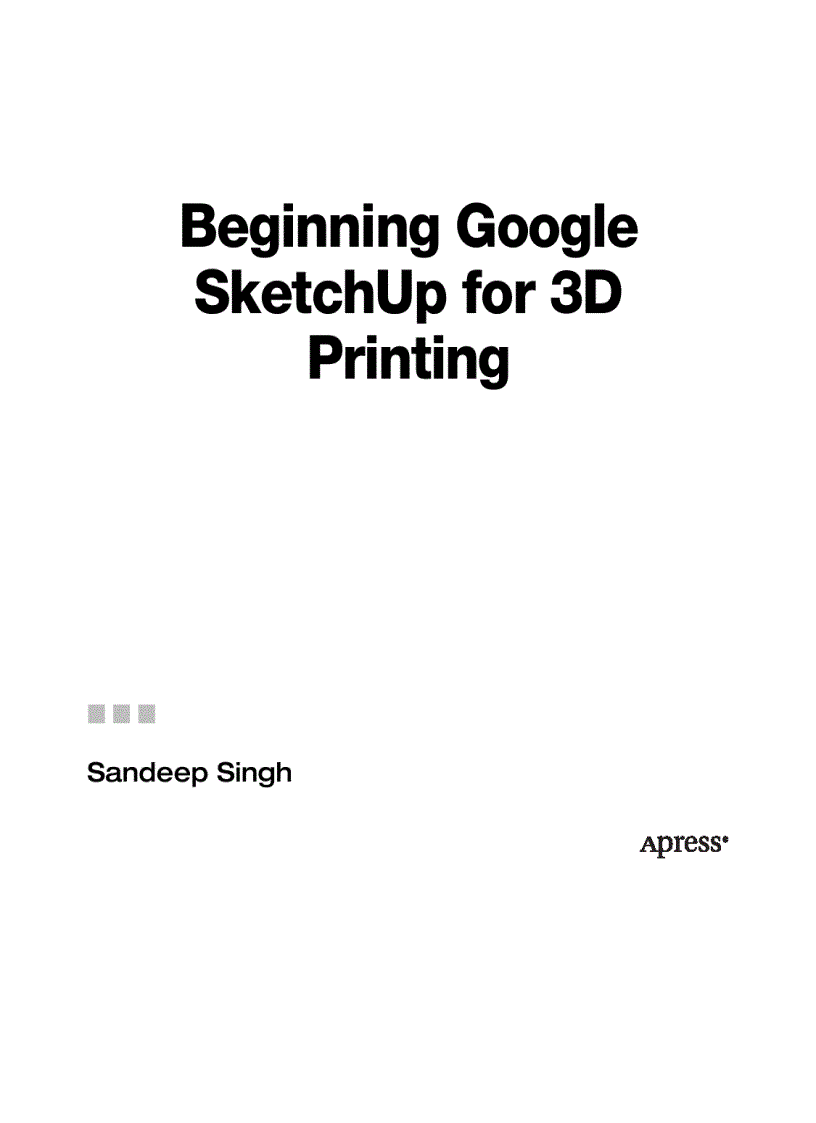 image for page Beginning Google SketchUp for 3D Printing