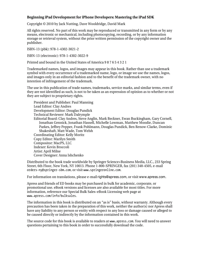 image for page Beginning iPad Development for iPhone Developers