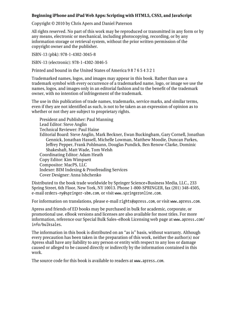 image for page Beginning iPhone and iPad Web Apps Scripting with HTML5 CSS3 and JavaScript