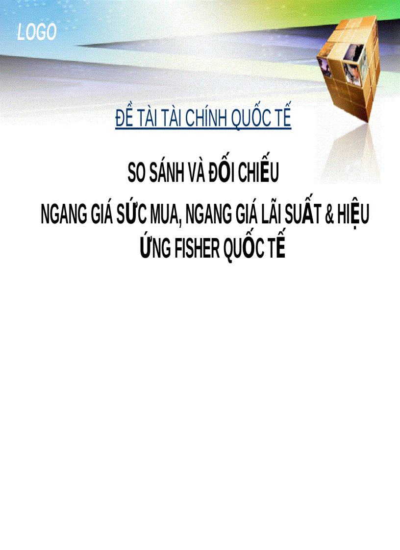 image for page So sánh và đối chiếu ngang giá sức mua ngang giá lãi suất hiệu ứng fisher quốc tế