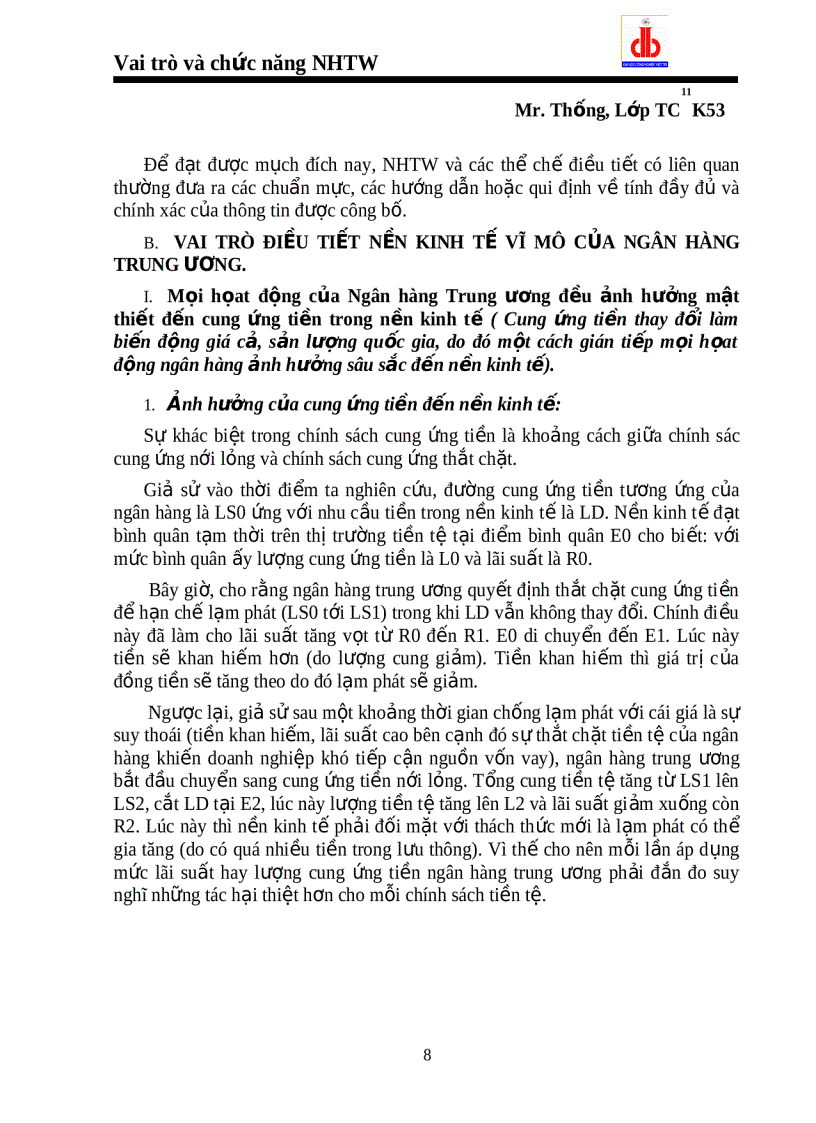 image for page Vai trò và chức năng của ngân hàng trung ương