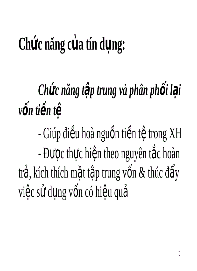 Những vấn đề cơ bản về tín dụng